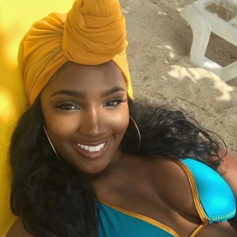 🌸 SUNSHINE YELLOW HEAD WRAP TURBAN SCARF CAP BOHO CHIC MULTIPURPOSE HEADWRAP - Picture 8 of 8